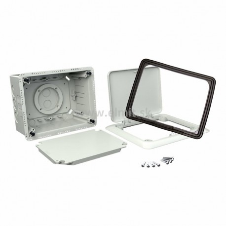 krabica do zateplenia KUZ-VO KB 196x156x80 80-140mm nastaviteľná s dvierkami